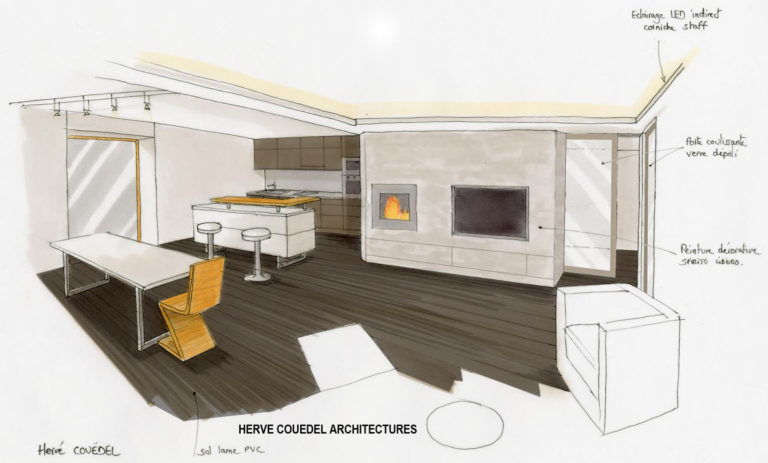 architecte intérieur sarzeau, rénovation de maison muzillac, couedel design