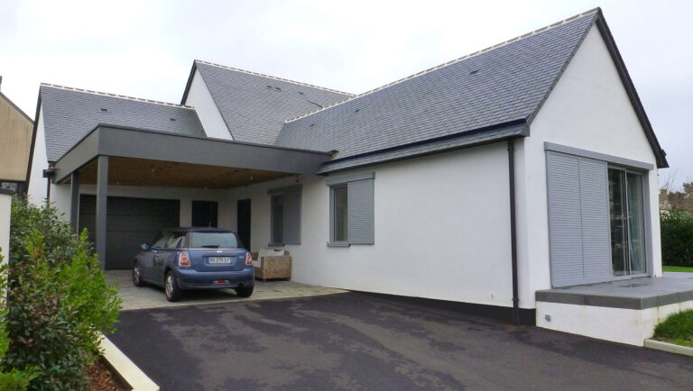 Construction d’une résidence principale à Theix dans le Morbihan.